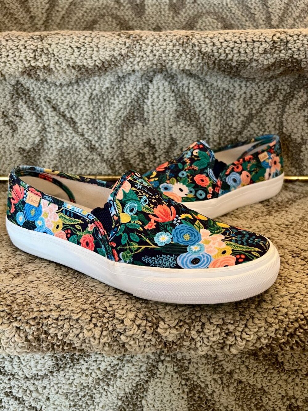 Keds Rifle Paper Co Double Decker Garden Party Sneakers Flats Shoes Size 7.5 M